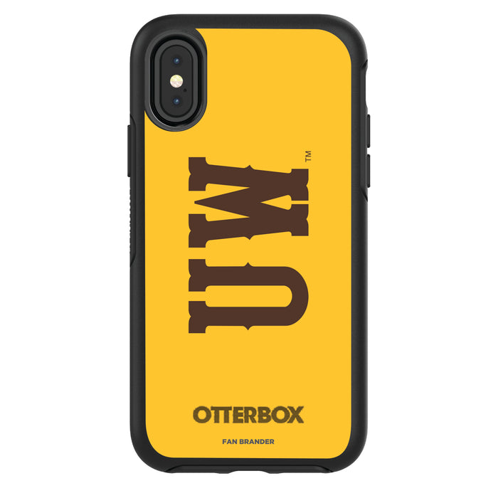 OtterBox Black Phone case with Wyoming Cowboys Wordmark Design
