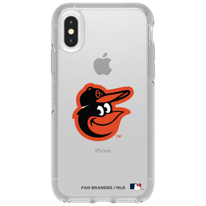 OtterBox Clear Symmetry Phone case with Baltimore Orioles Primary Logo