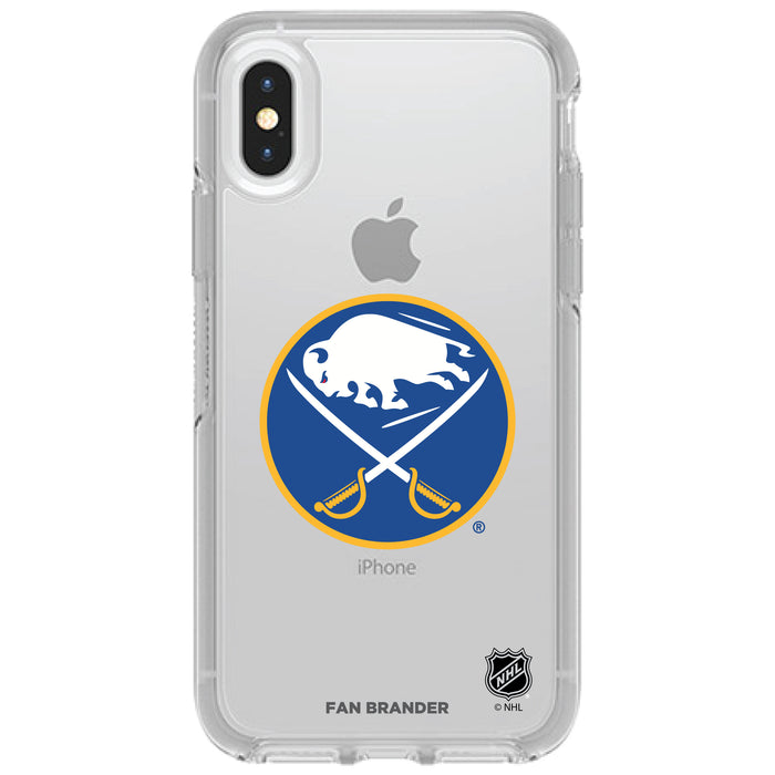 OtterBox Clear Symmetry Phone case with Buffalo Sabres Primary Logo