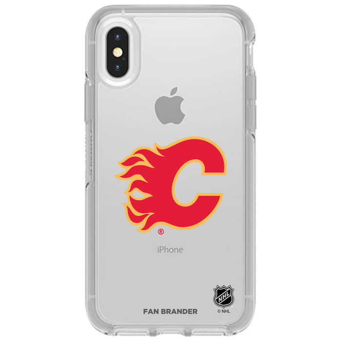 OtterBox Clear Symmetry Phone case with Calgary Flames Primary Logo