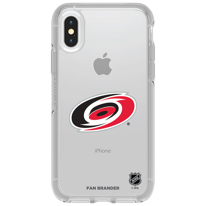 OtterBox Clear Symmetry Phone case with Carolina Hurricanes Primary Logo