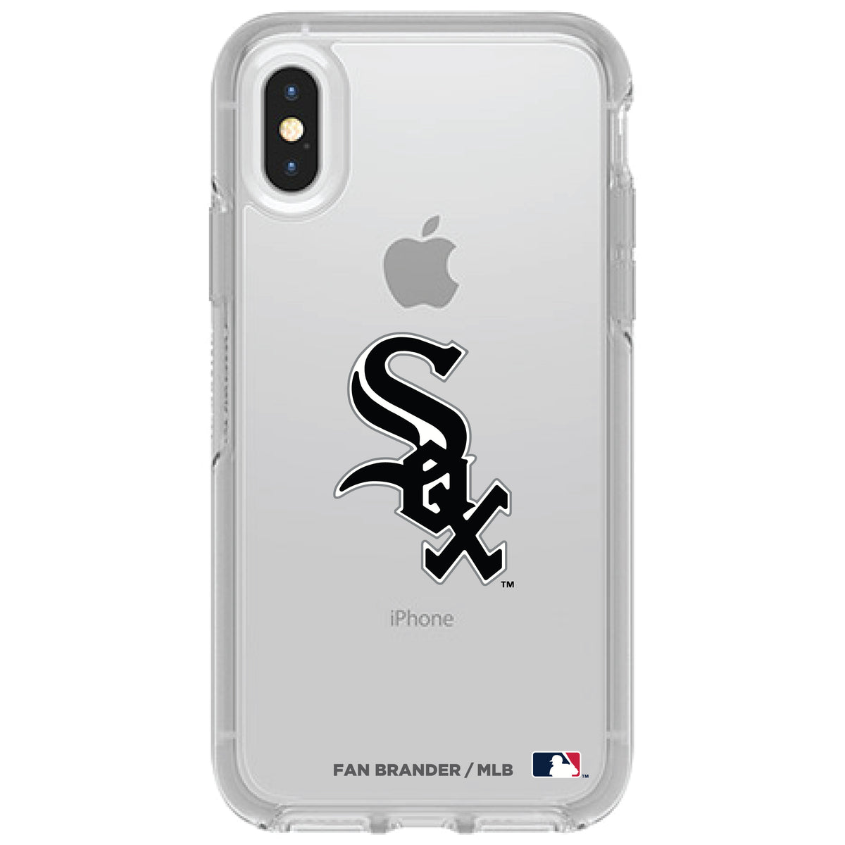 Houston Astros iPhone X/Xs Stripe Clear Case