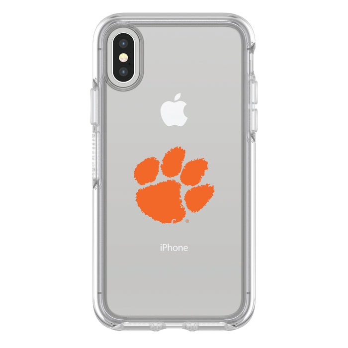 OtterBox clear Phone case with Clemson Tigers Primary Logo