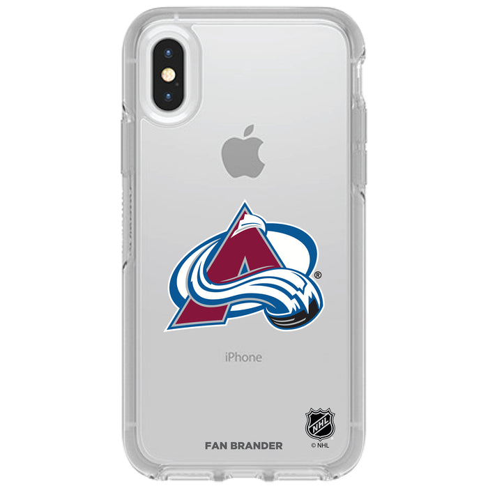 OtterBox Clear Symmetry Phone case with Colorado Avalanche Primary Logo