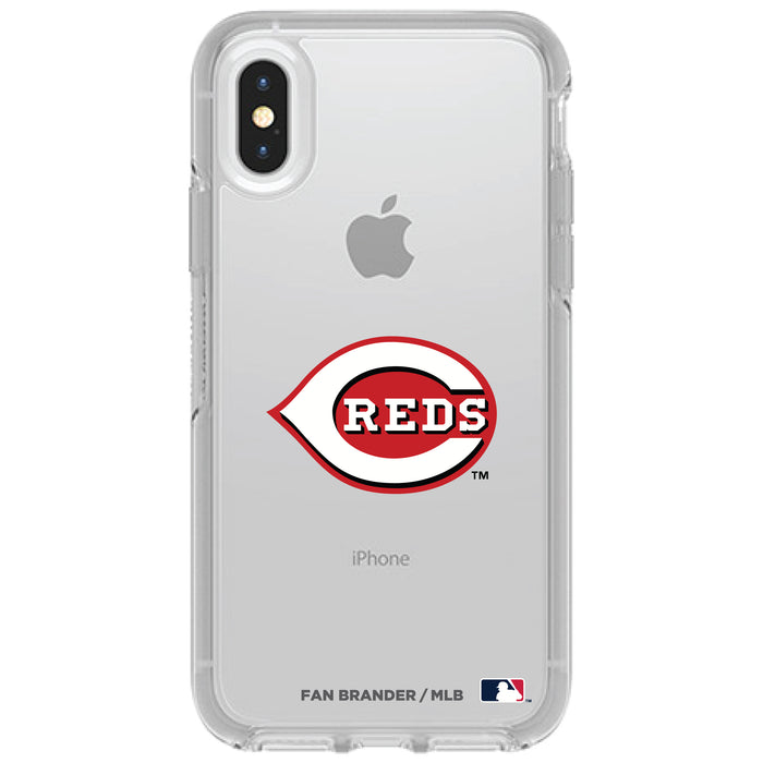 OtterBox Clear Symmetry Phone case with Cincinnati Reds Primary Logo