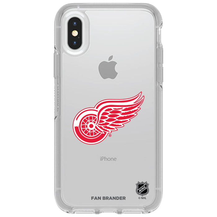 OtterBox Clear Symmetry Phone case with Detroit Red Wings Primary Logo