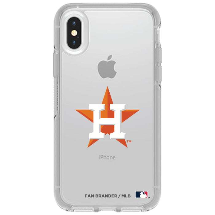 OtterBox Clear Symmetry Phone case with Houston Astros Primary Logo