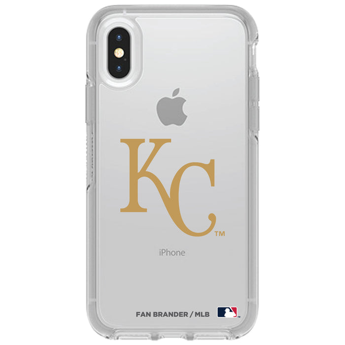 OtterBox Clear Symmetry Phone case with Kansas City Royals Primary Logo
