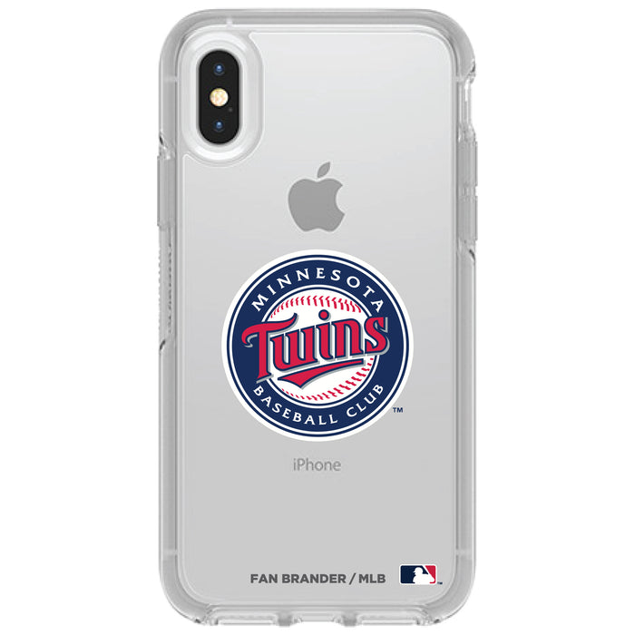 OtterBox Clear Symmetry Phone case with Minnesota Twins Primary Logo