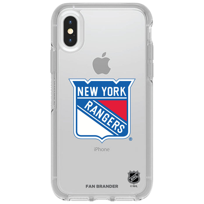 OtterBox Clear Symmetry Phone case with New York Rangers Primary Logo