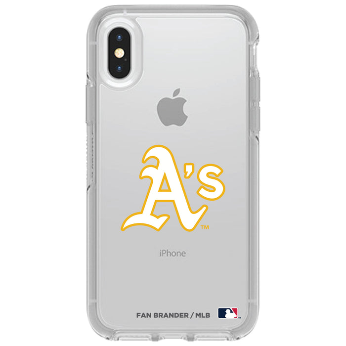 OtterBox Clear Symmetry Phone case with Oakland Athletics Primary Logo