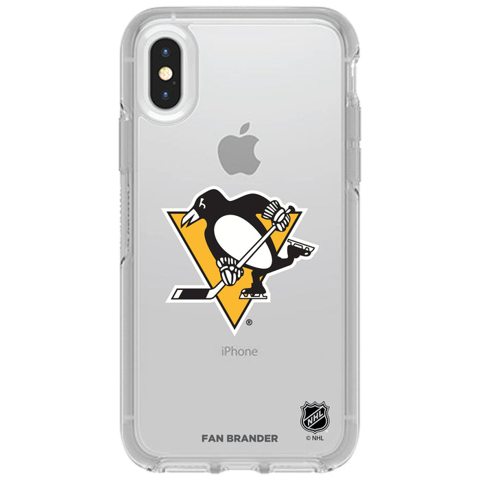 OtterBox Clear Symmetry Phone case with Pittsburgh Penguins Primary Logo