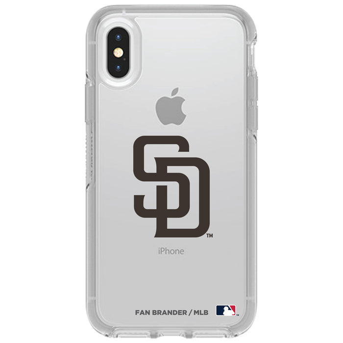 OtterBox Clear Symmetry Phone case with San Diego Padres Primary Logo