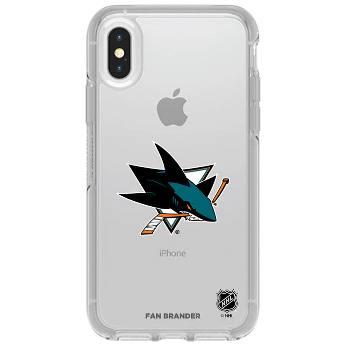 OtterBox Clear Symmetry Phone case with San Jose Sharks Primary Logo