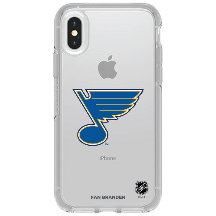 OtterBox Clear Symmetry Phone case with St. Louis Blues Primary Logo