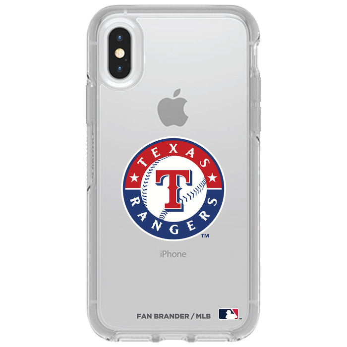 OtterBox Clear Symmetry Phone case with Texas Rangers Primary Logo