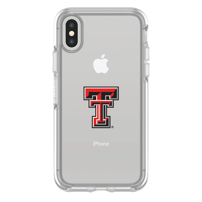 OtterBox clear Phone case with Texas Tech Red Raiders Primary Logo