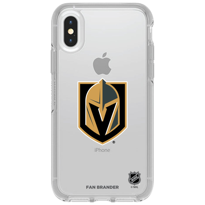 OtterBox Clear Symmetry Phone case with Vegas Golden Knights Primary Logo