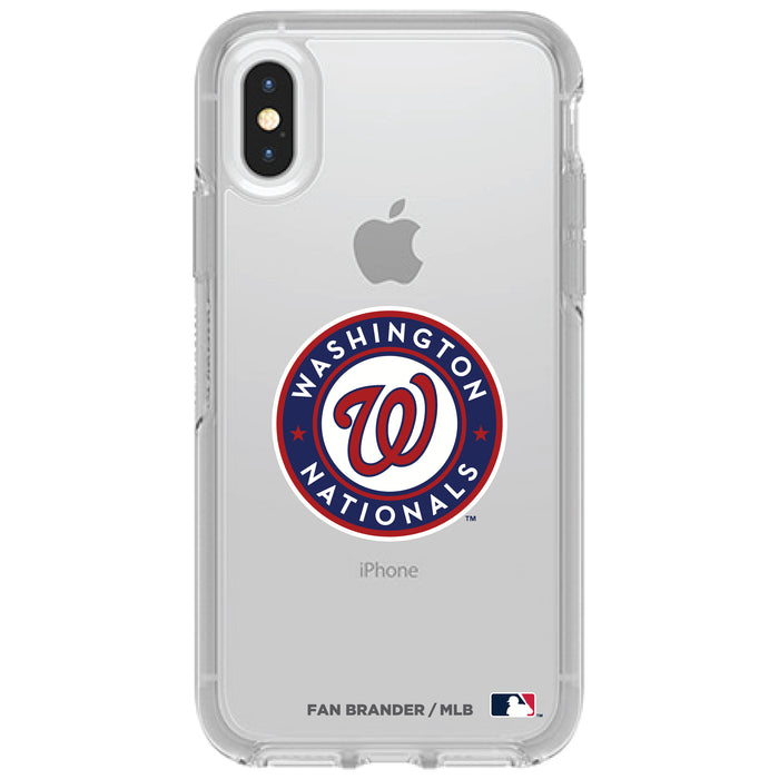 OtterBox Clear Symmetry Phone case with Washington Nationals Primary Logo