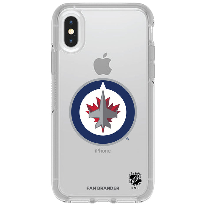 OtterBox Clear Symmetry Phone case with Winnipeg Jets Primary Logo
