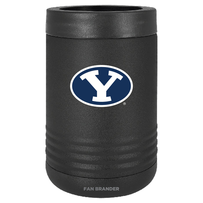 Fan Brander 12oz/16oz Can Cooler with Brigham Young Cougars Primary Logo