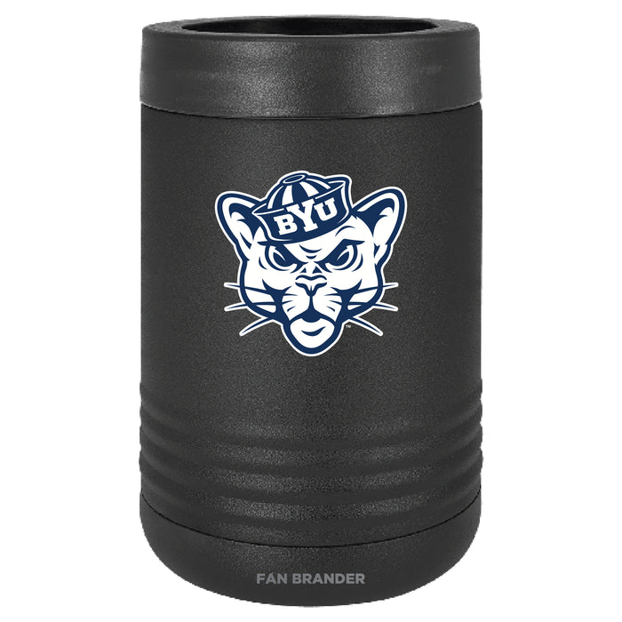 Fan Brander 12oz/16oz Can Cooler with Brigham Young Cougars Secondary Logo