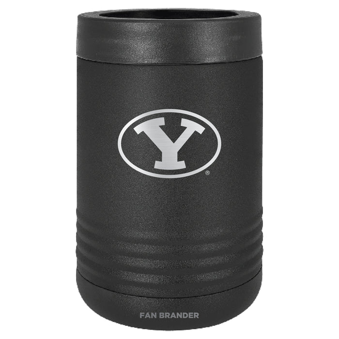Fan Brander 12oz/16oz Can Cooler with Brigham Young Cougars Etched Primary Logo