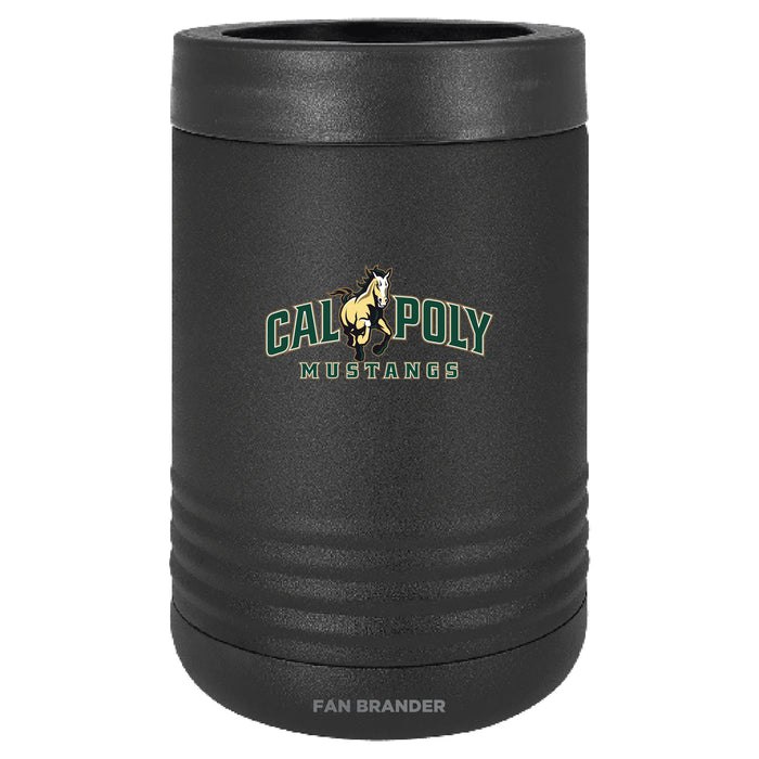 Fan Brander 12oz/16oz Can Cooler with Cal Poly Mustangs Primary Logo