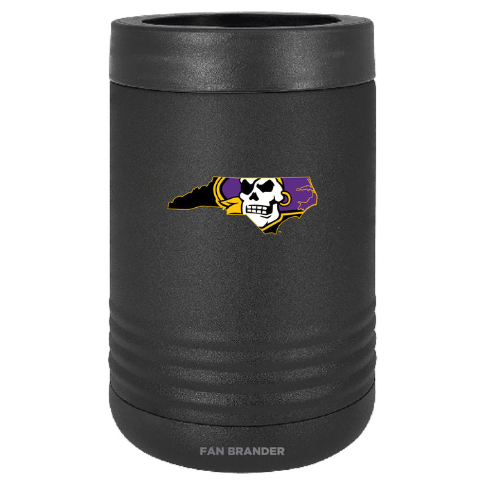 Fan Brander 12oz/16oz Can Cooler with East Carolina Pirates Secondary Logo