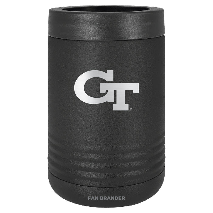 Fan Brander 12oz/16oz Can Cooler with Georgia Tech Yellow Jackets Etched Primary Logo