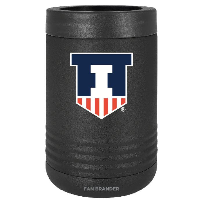 Fan Brander 12oz/16oz Can Cooler with Illinois Fighting Illini Secondary Logo