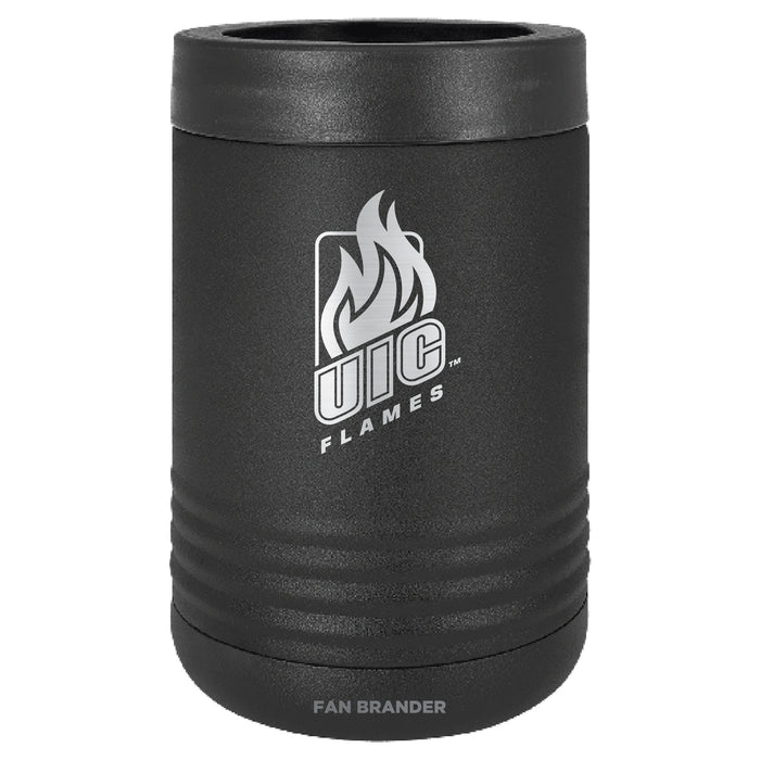 Fan Brander 12oz/16oz Can Cooler with Illinois @ Chicago Flames Etched Primary Logo