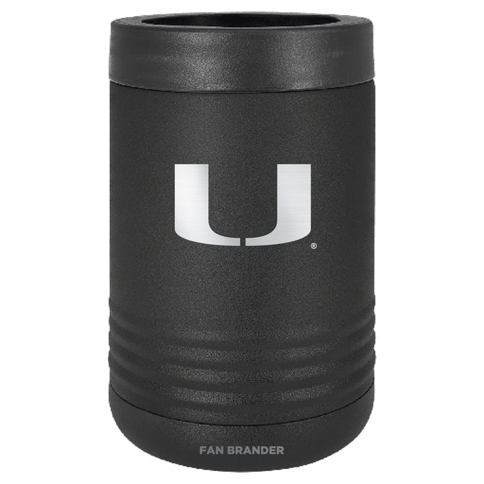 Fan Brander 12oz/16oz Can Cooler with Miami Hurricanes Etched Primary Logo
