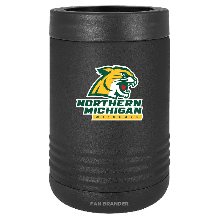 Fan Brander 12oz/16oz Can Cooler with Northern Michigan University Wildcats Primary Logo