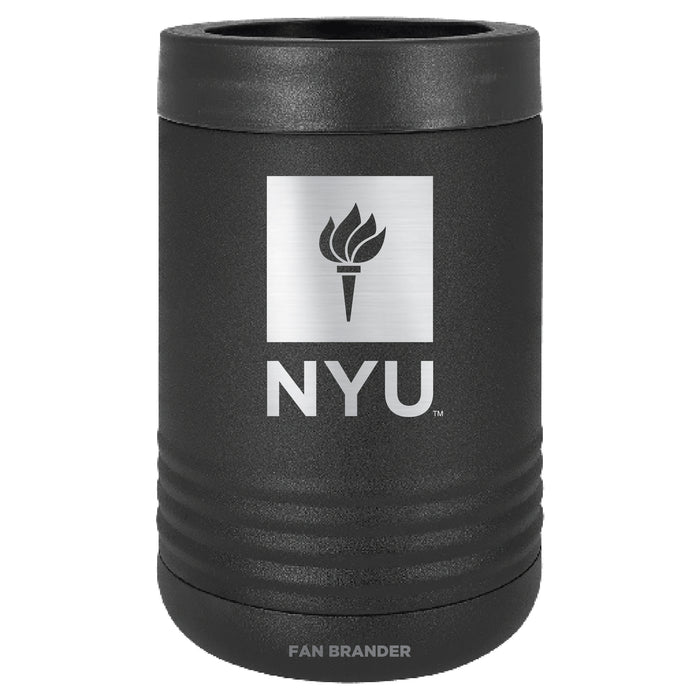 Fan Brander 12oz/16oz Can Cooler with NYU Etched Primary Logo