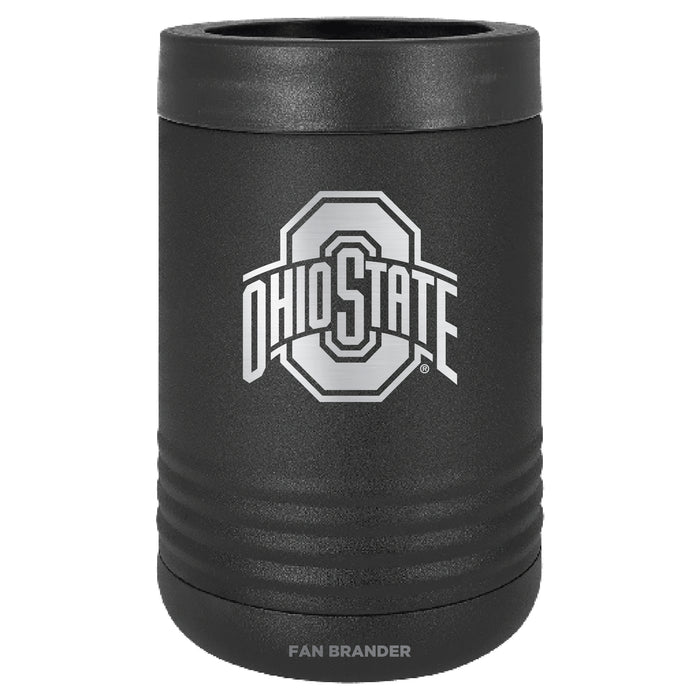 Fan Brander 12oz/16oz Can Cooler with Ohio State Buckeyes Etched Primary Logo