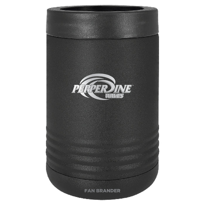 Fan Brander 12oz/16oz Can Cooler with Pepperdine Waves Etched Primary Logo