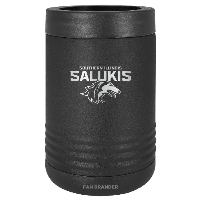 Fan Brander 12oz/16oz Can Cooler with Southern Illinois Salukis Etched Primary Logo