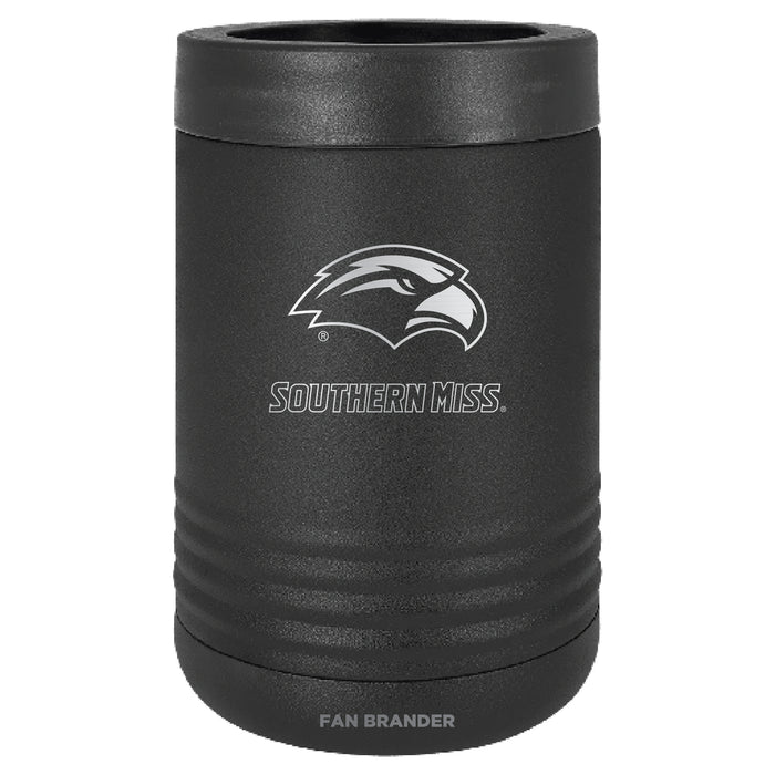 Fan Brander 12oz/16oz Can Cooler with Southern Mississippi Golden Eagles Etched Primary Logo