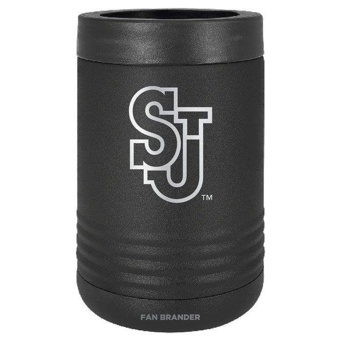 Fan Brander 12oz/16oz Can Cooler with St. John's Red Storm Etched Primary Logo