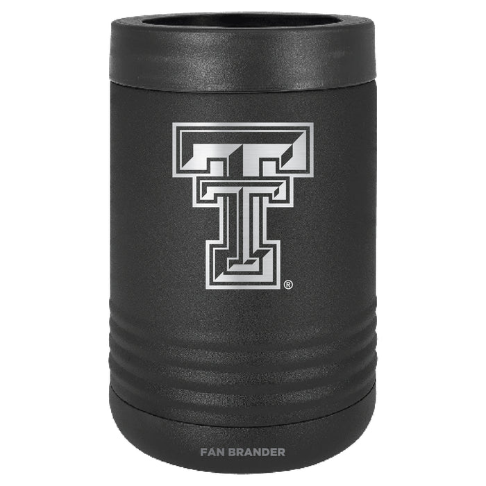 Fan Brander 12oz/16oz Can Cooler with Texas Tech Red Raiders Etched Primary Logo