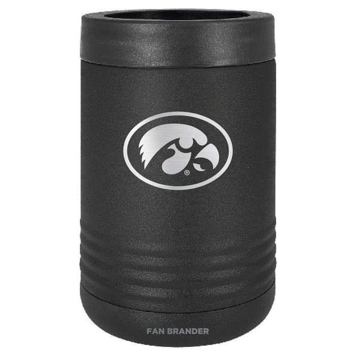 Fan Brander 12oz/16oz Can Cooler with Iowa Hawkeyes Etched Primary Logo