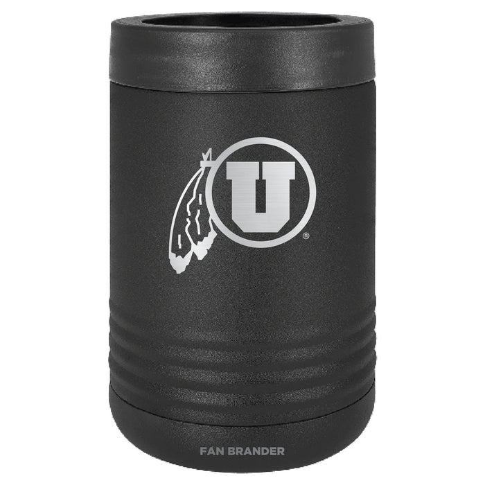 Fan Brander 12oz/16oz Can Cooler with Utah Utes Etched Primary Logo