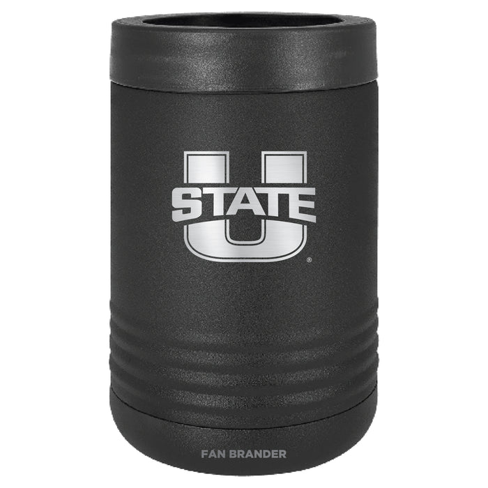 Fan Brander 12oz/16oz Can Cooler with Utah State Aggies Etched Primary Logo