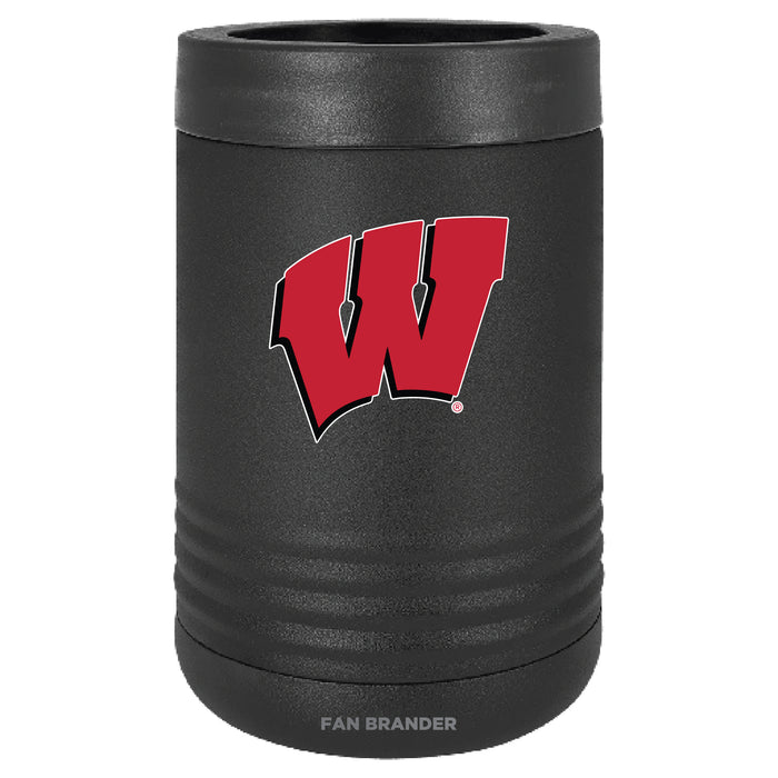 Fan Brander 12oz/16oz Can Cooler with Wisconsin Badgers Primary Logo