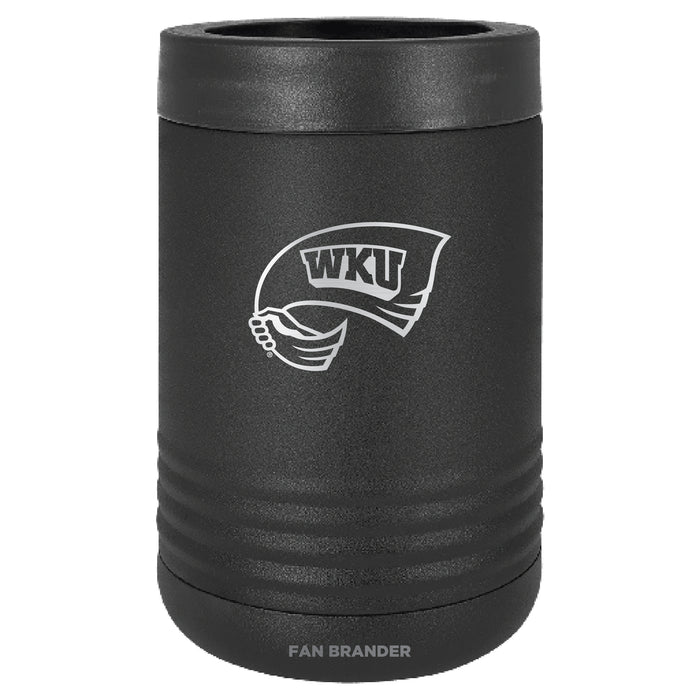 Fan Brander 12oz/16oz Can Cooler with Western Kentucky Hilltoppers Etched Primary Logo