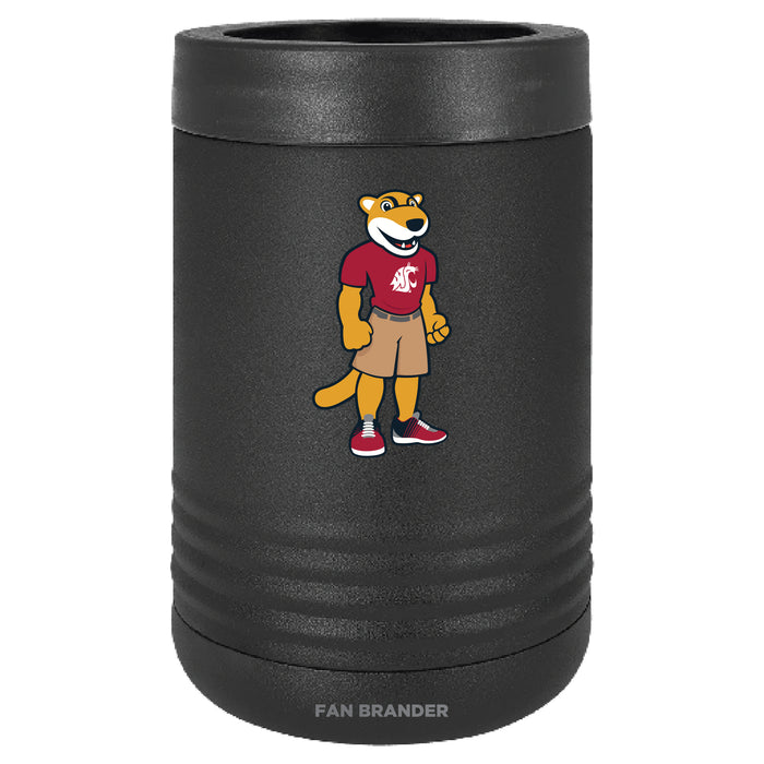 Fan Brander 12oz/16oz Can Cooler with Washington State Cougars Secondary Logo