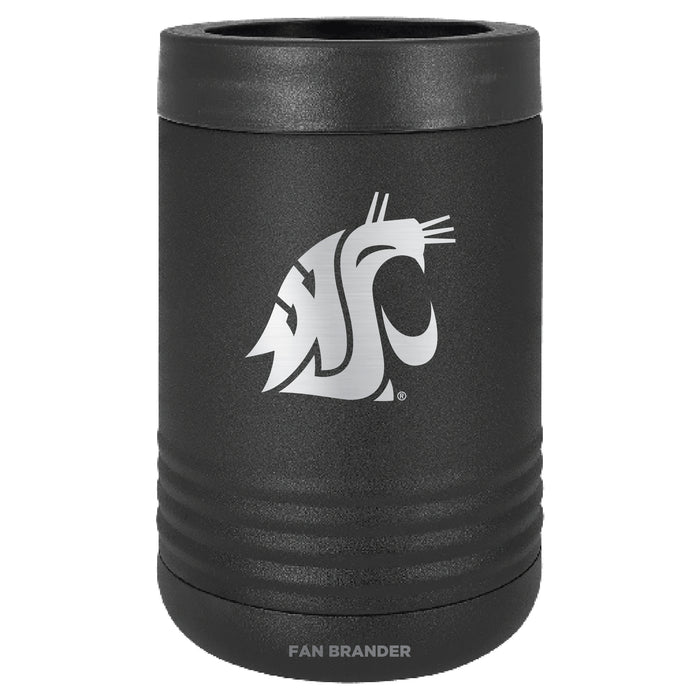Fan Brander 12oz/16oz Can Cooler with Washington State Cougars Etched Primary Logo