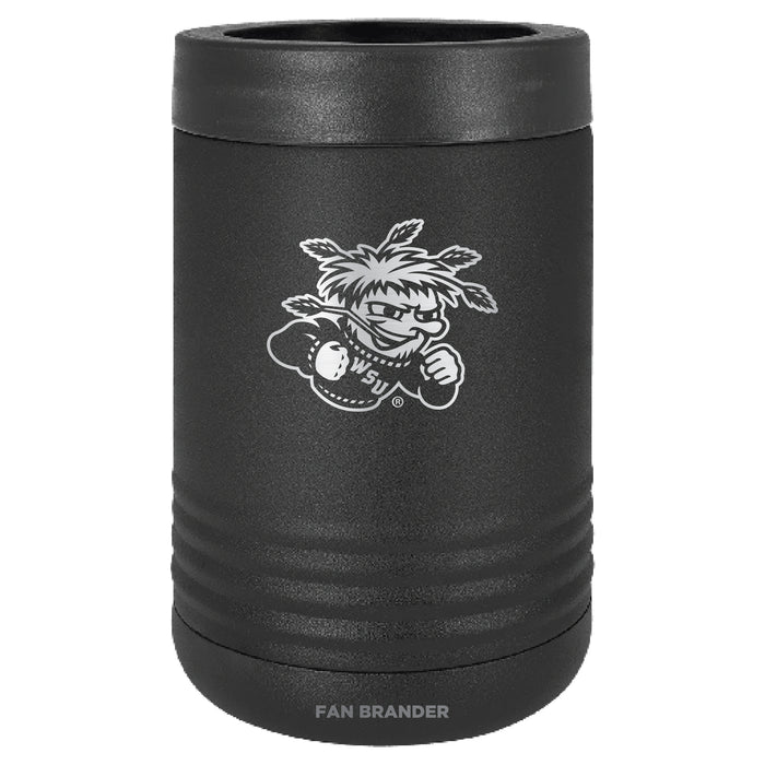 Fan Brander 12oz/16oz Can Cooler with Wichita State Shockers Etched Primary Logo