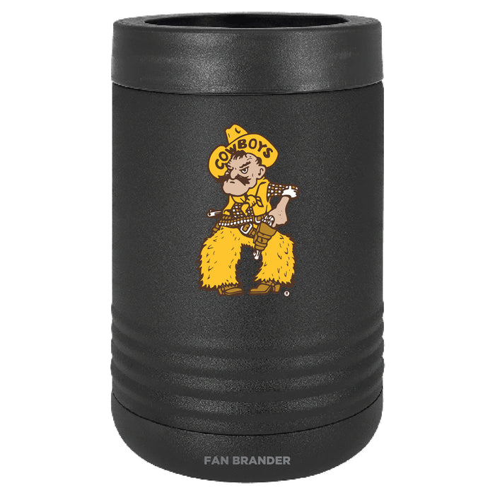 Fan Brander 12oz/16oz Can Cooler with Wyoming Cowboys Secondary Logo